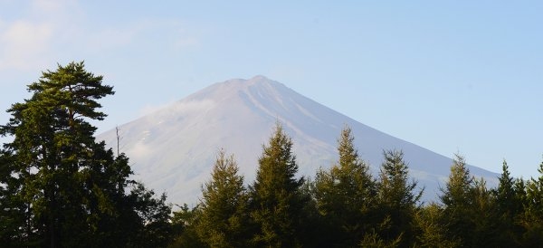 大会当日の富士山
